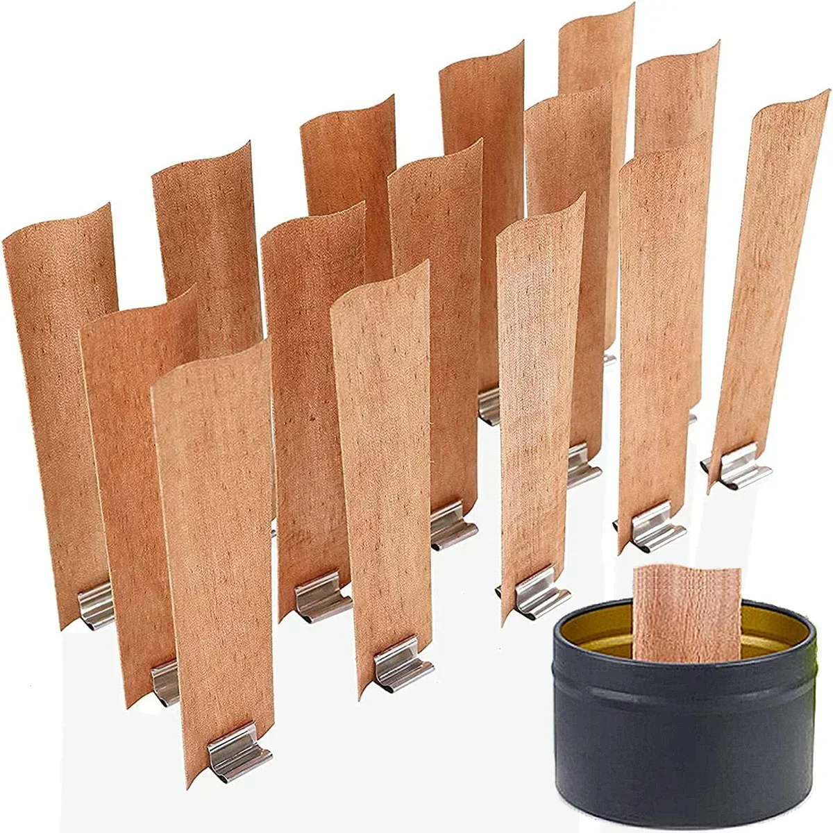 Candle Warning Label - 10pcs/set S-Shaped Wooden Candle Wicks Eco-friendly