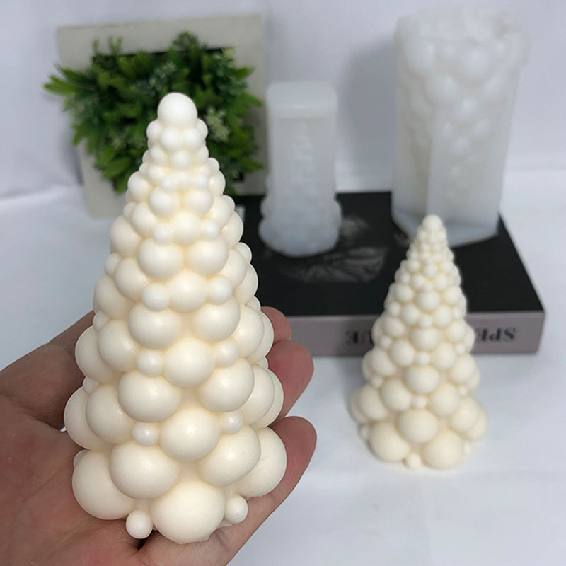 Candle Making Kit - 3D Bubble Christmas Tree Silicone Candle