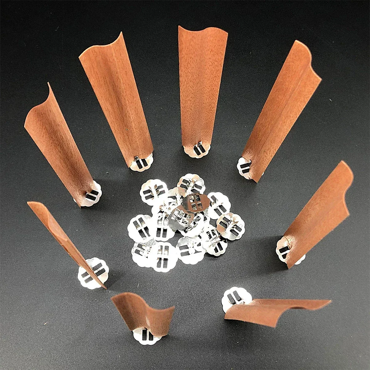 10pcs/set S-Shaped Wooden Cand - Candle Warning Label 评论和价格