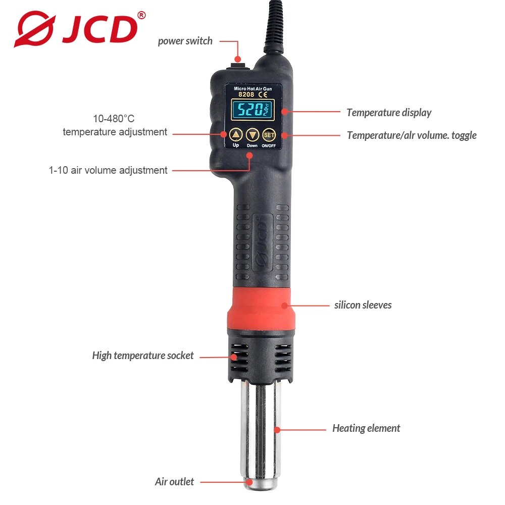 JCD Micro Hot Air Gun 8208 750 - Heat Gun Embossing 评论和价格
