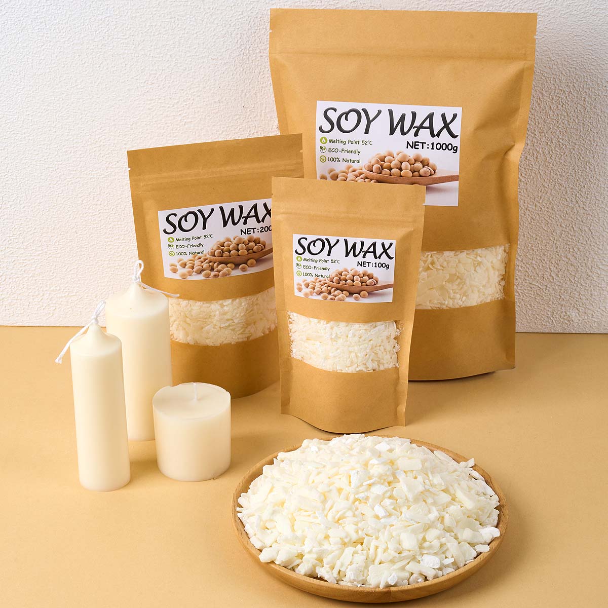 1 Pounds Pure White Soy Wax Fo - Candle Making Kit 评论和价格