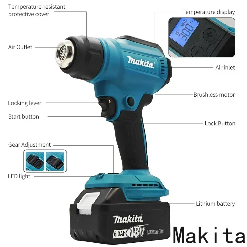 Makita 550°C Temperature Contr - Heat Gun Embossing 评论和价格