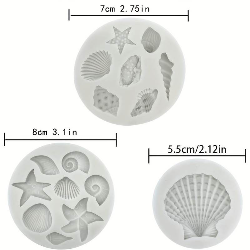3pcs/set, Shell Mold Set, Irre - Candle Making Kit 评论和价格
